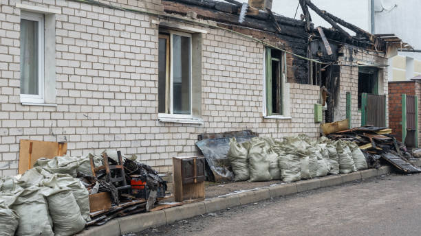 Professional Fire Damage Removal technician working in Mont Clare, PA